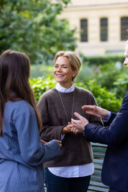 Cissi, Pontus och Wille som leder herobild för transformation och innovation